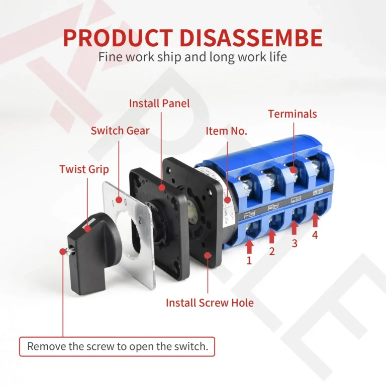 how to install rotary switch