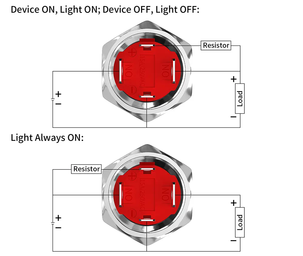 LAS3D-19F-10EM-N-4-Pin-Pushbutton-Switch-Wiring-Diagram