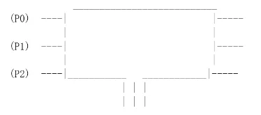 Three-position rotary switch electrical symbol diagram