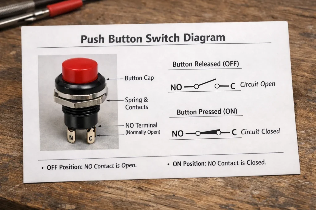 Push Button Switch Diagram