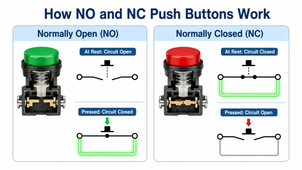 02 how no and nc push buttons work