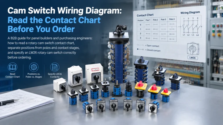 Cam Switch Wiring Diagram: How to Read the Contact Chart Before You Order