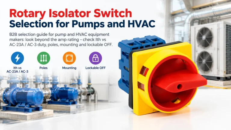Choosing a Rotary Isolator Switch for Pumps and HVAC: Look Beyond the Amp Rating