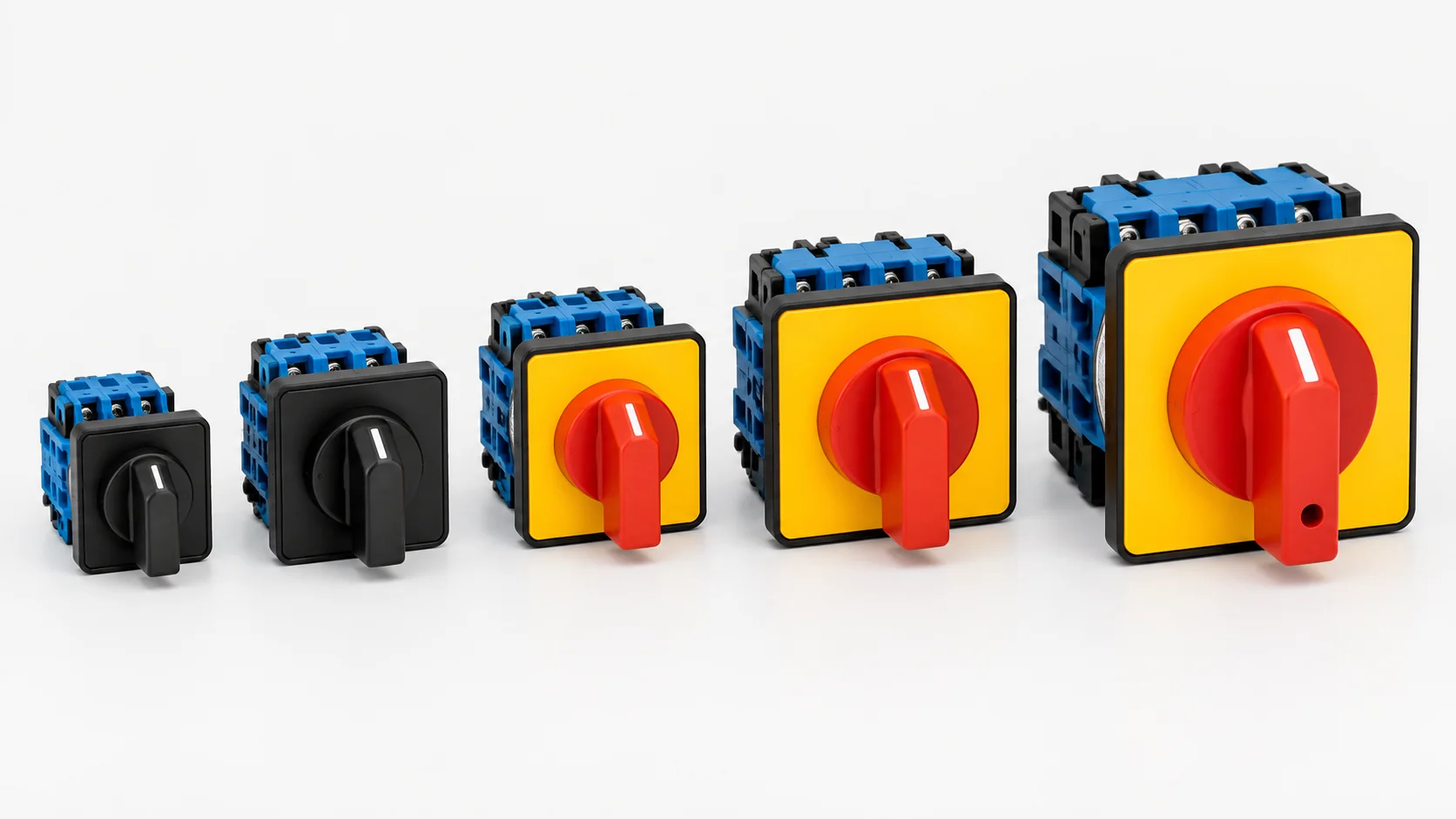 Complete range of rotary cam switches